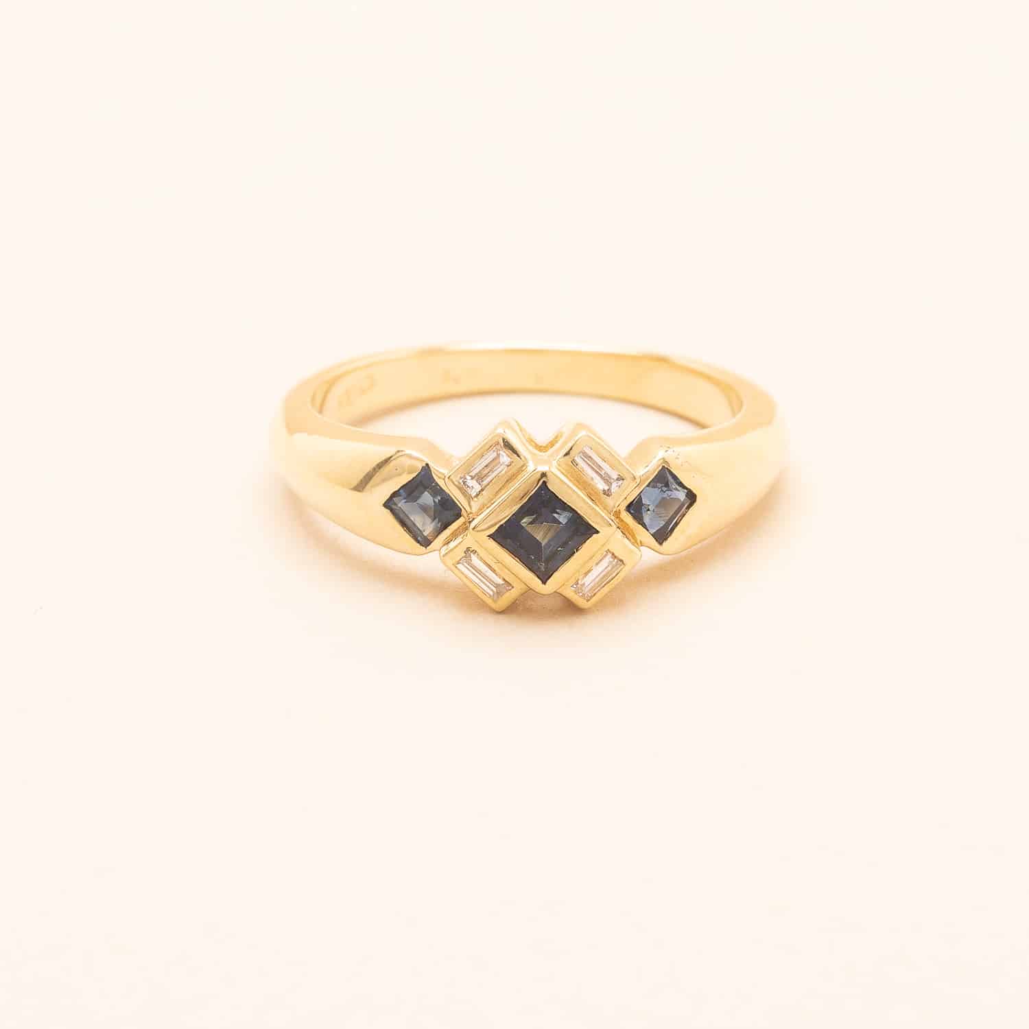 Bague Triade Saphirs