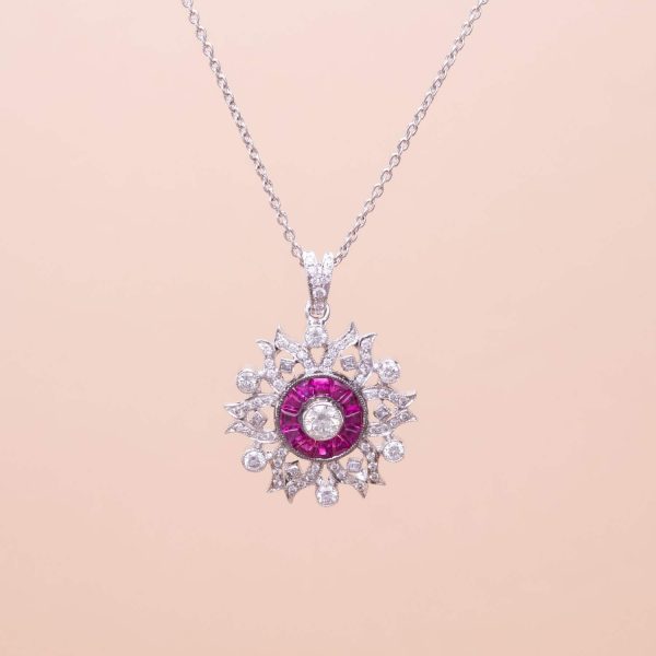 Pendentif Starla Rubis Diamants