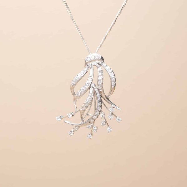 Pendentif Branchage Diamants