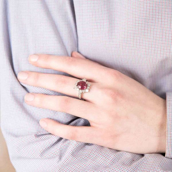 Bague Romane Rubellite