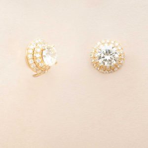 Boutons d'oreilles Or et Diamants