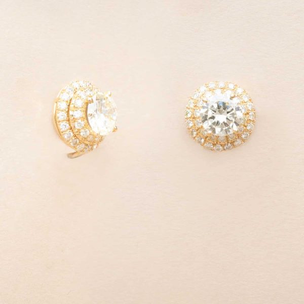 Boutons d'oreilles Or et Diamants