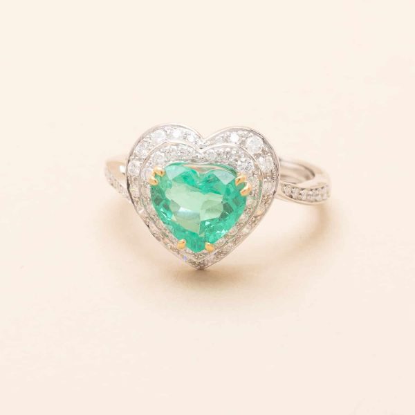 Bague Coeur d'Emeraude