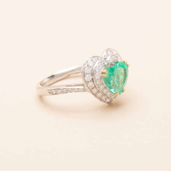 Bague Coeur d'Emeraude