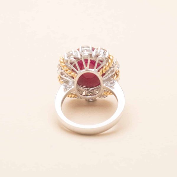 Bague Deux Tons Rubis