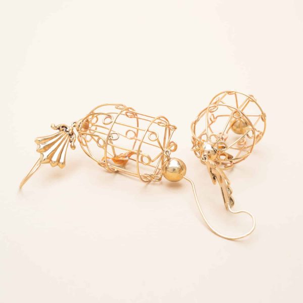 Boucles Cages Or