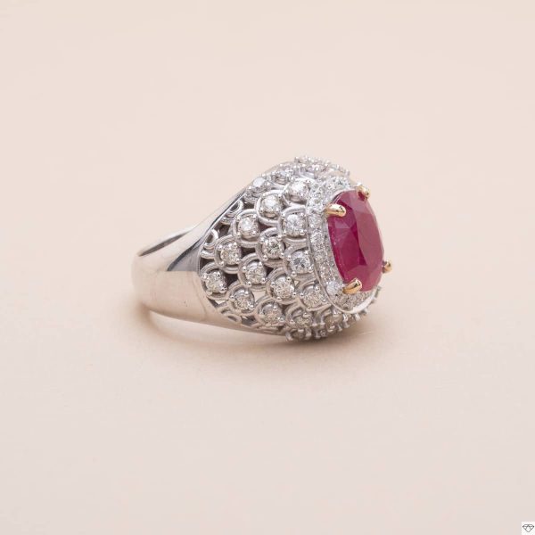 Bague Dentelle Rubis