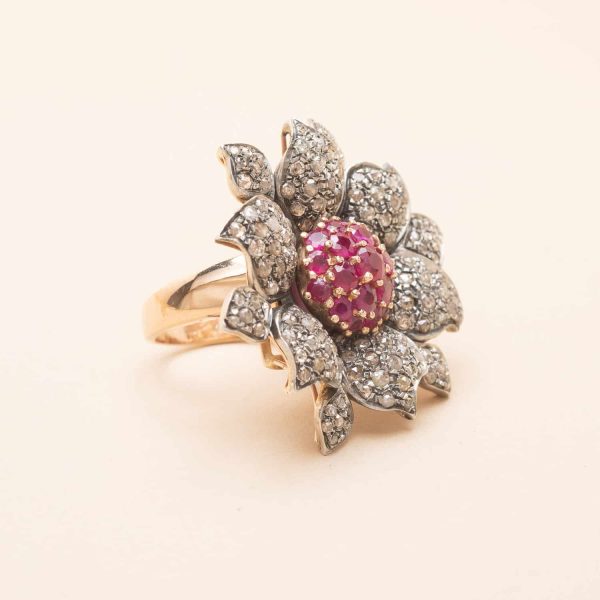 Bague Flora Rubis