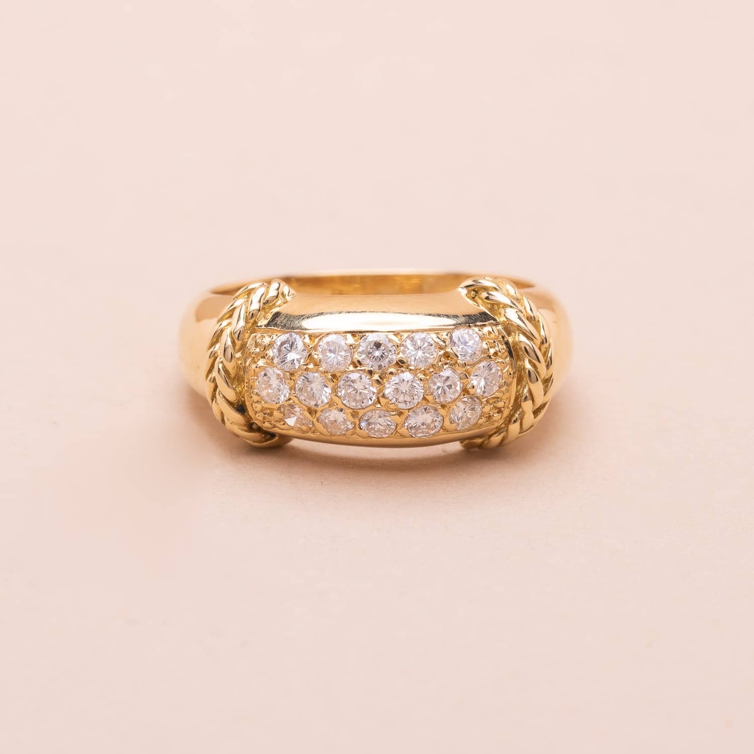Bague Bandeau Navy Diamants