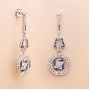 Boucles Ava Diamants Saphirs