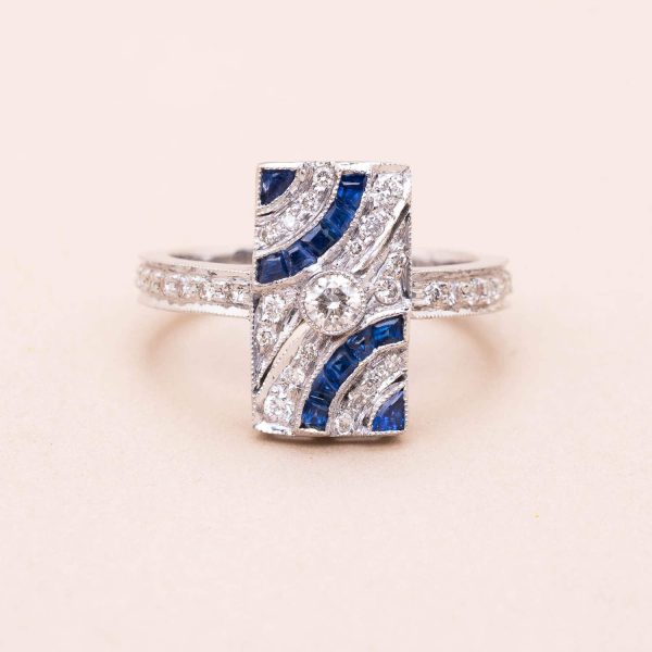 Bague Ischia Diamants Saphirs