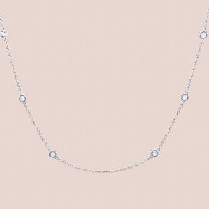 Collier Ponctuation Or Diamants