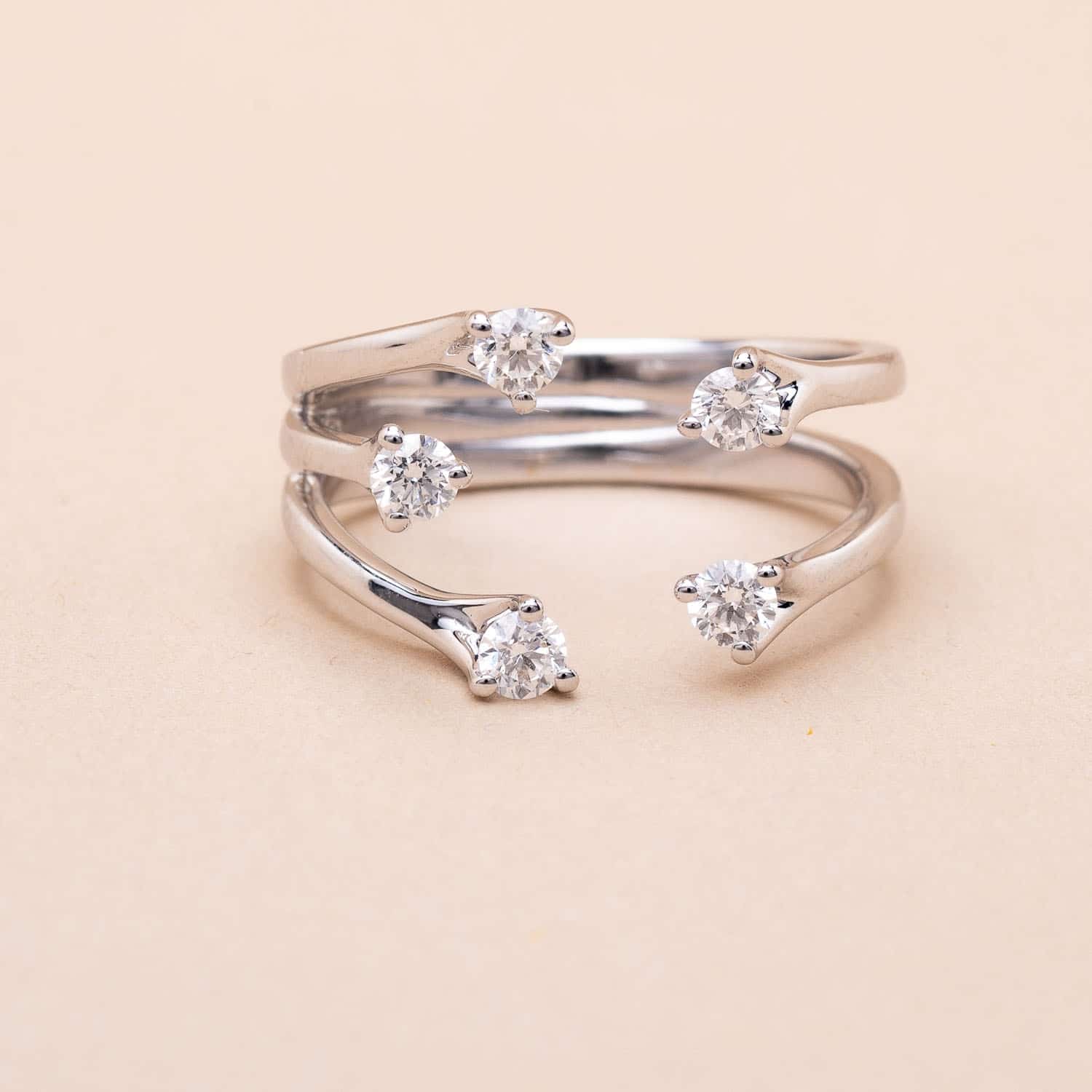 Bague online ouverte diamant