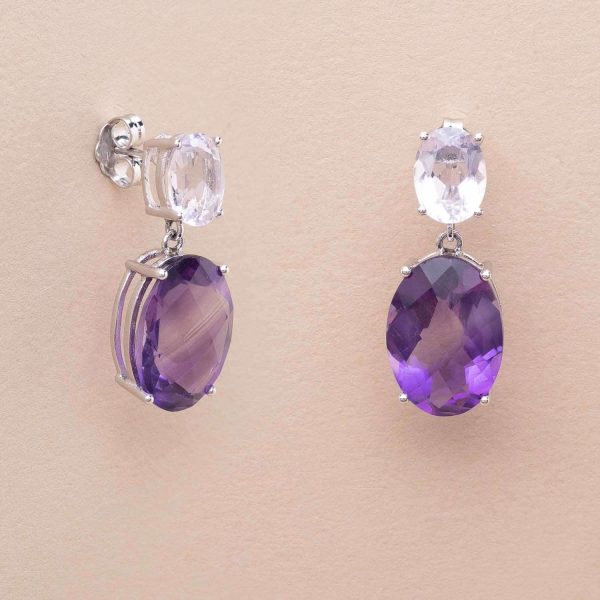 Pendants Duo Améthystes