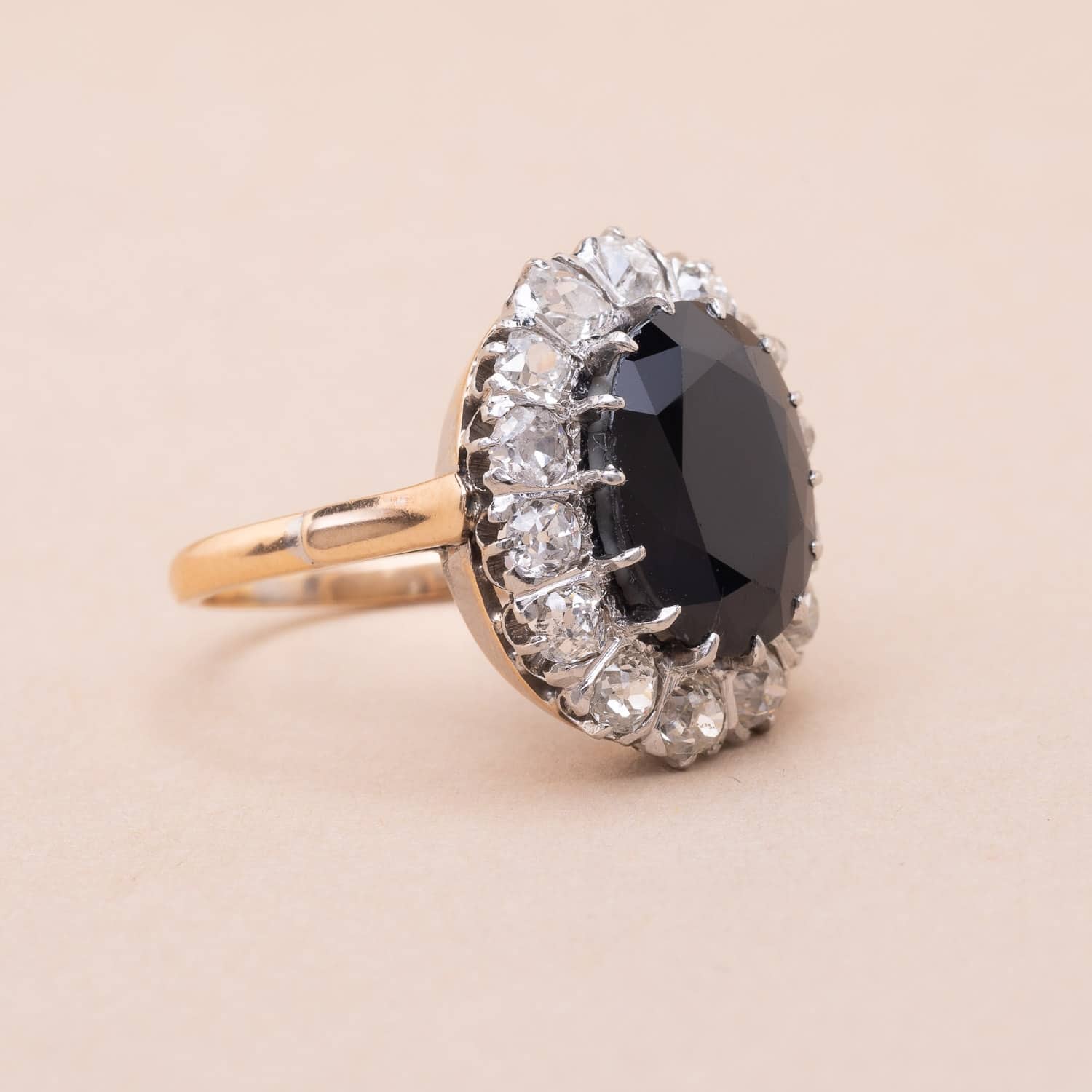Bague pompadour saphir best sale
