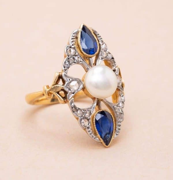 Bague Marquise Belle Epoque