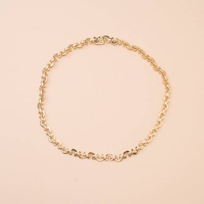 Collier C en or jaune
