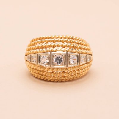 Bague Simone fils d'or années 50