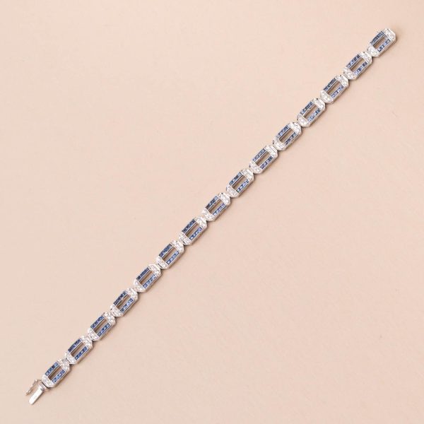 Bracelet Saphirs Diamants