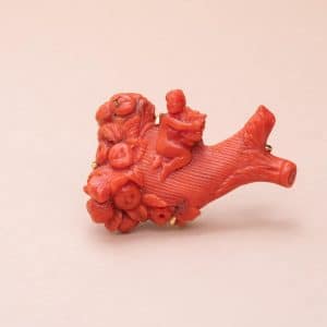 Broche Cefalu Or Corail