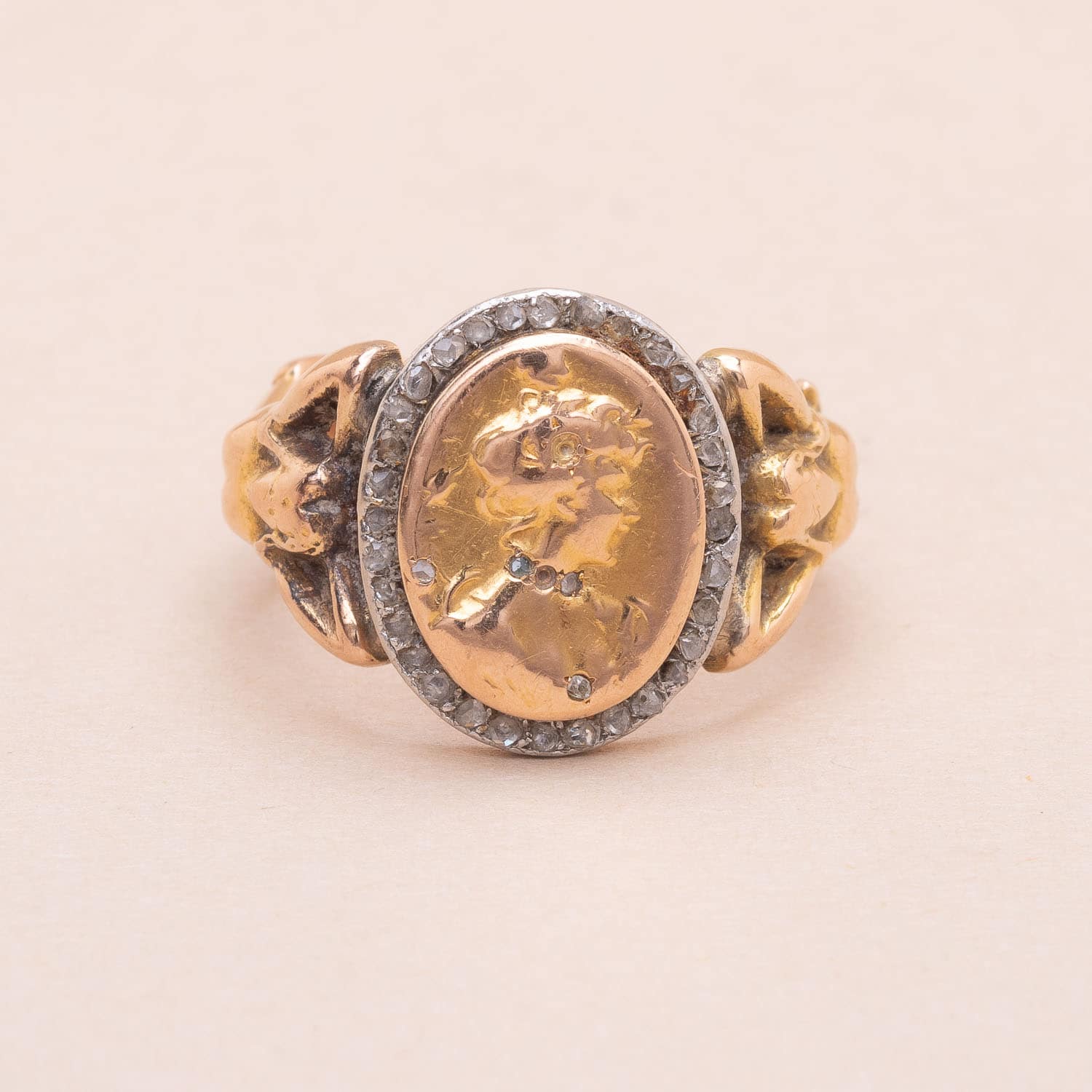 Bague Élegante Or Art Nouveau