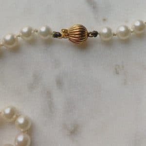 Collier Perles Ivory Vintage