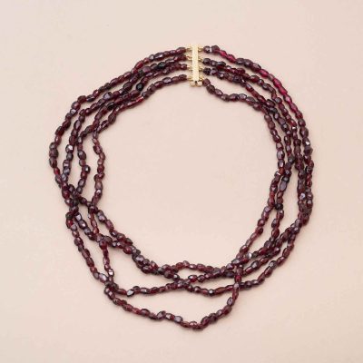 Collier Chocker Vintage Garnet collier vintage
