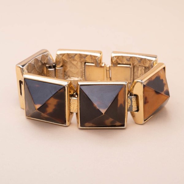 YSL Vintage Bracelet Pyramides Écailles