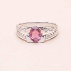 Bague Tourmaline Rose