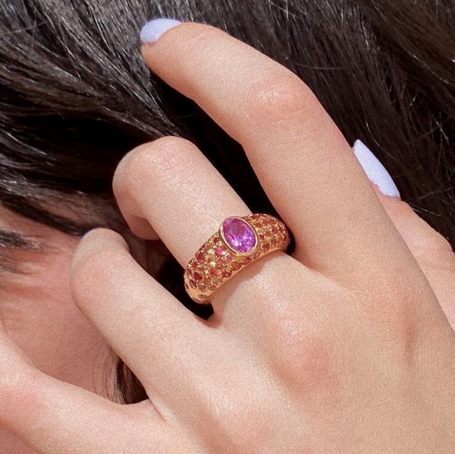 baguesaphirdiamantiques Bague Saphir Roses