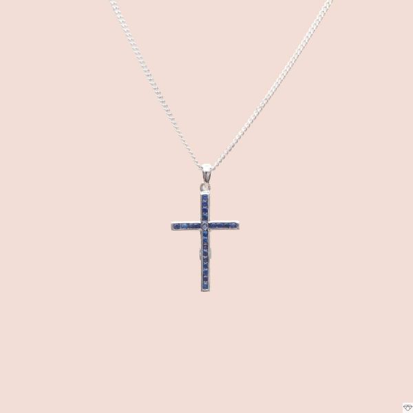 Pendentif Croix Bleue