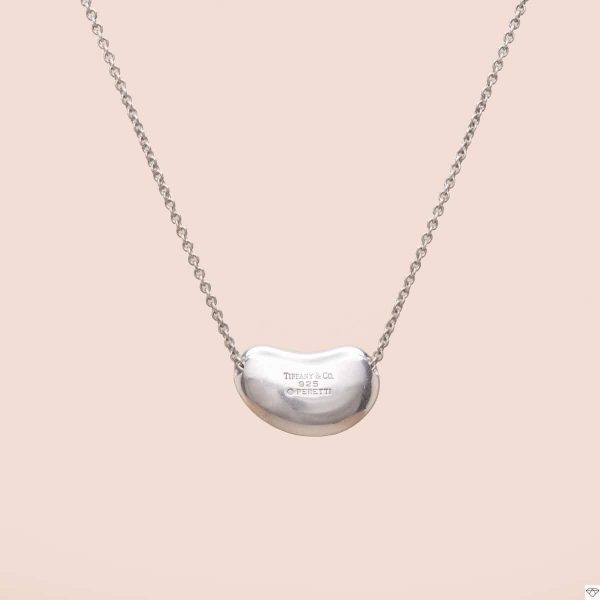 Collier Tiffany&Co Haricot Argent