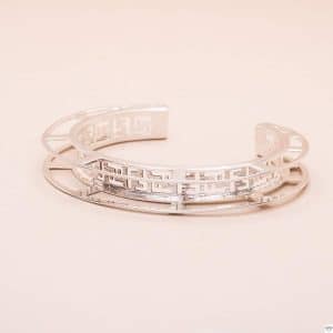 Bracelet Fendi Bangle F Argent