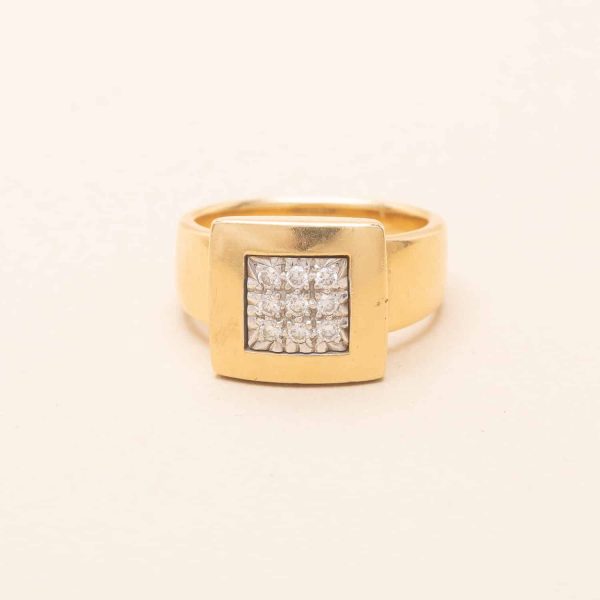 Bague Square Diamants