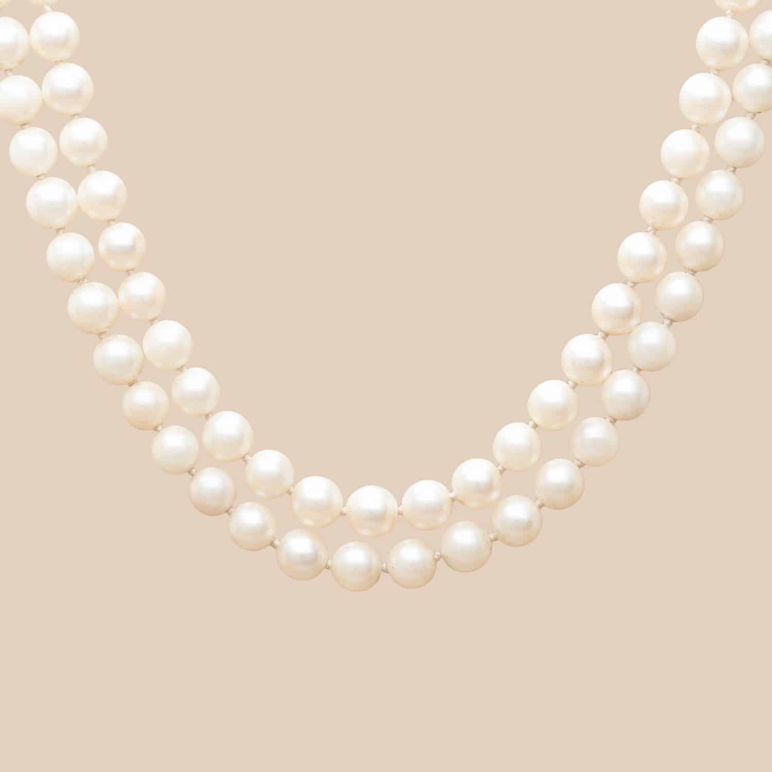 Collier Deux Rangs Perles