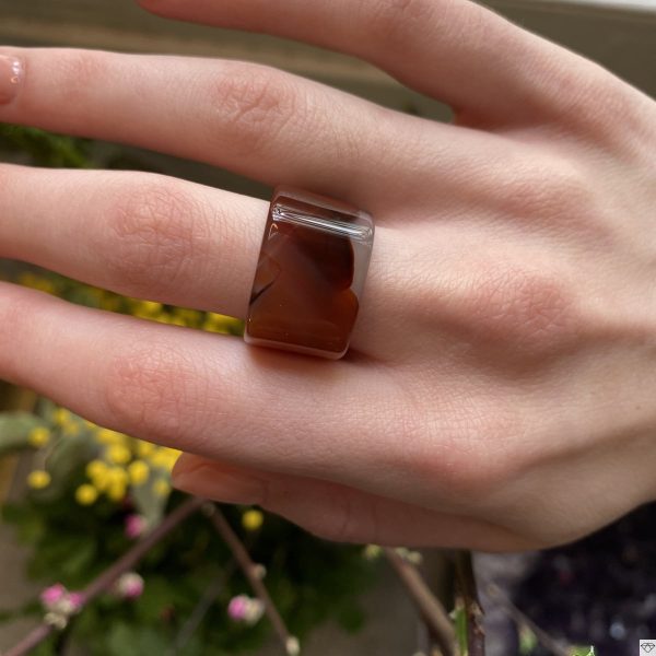 Bague Agate Chevalière