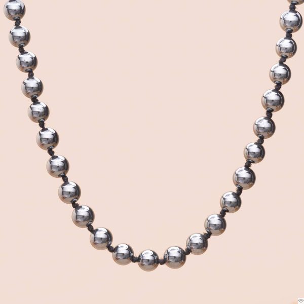 Collier Billes Hématite