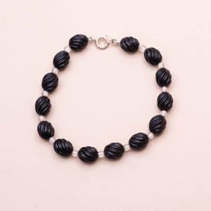 Bracelet Onyx Argent