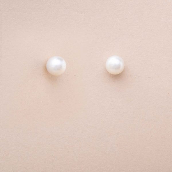 Boutons Oreilles Or Perles