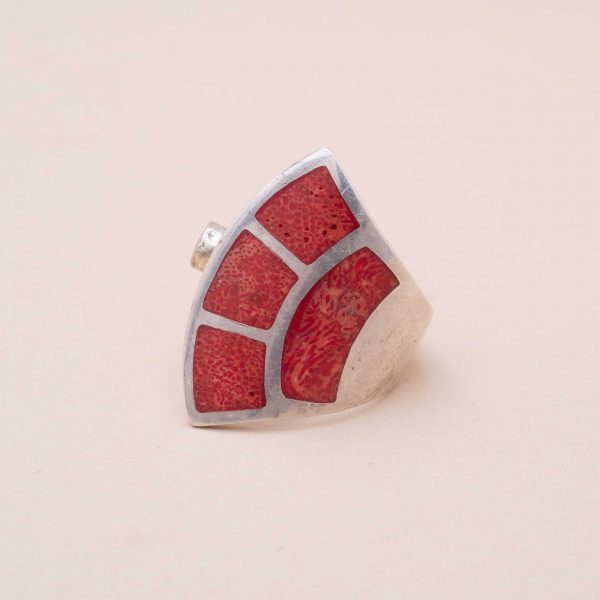 Bague Plaques Corail