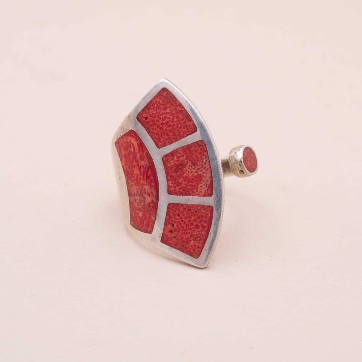 762590-291 Bague Plaques Corail