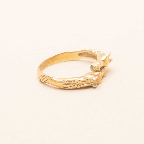 Bague Two Horses Or