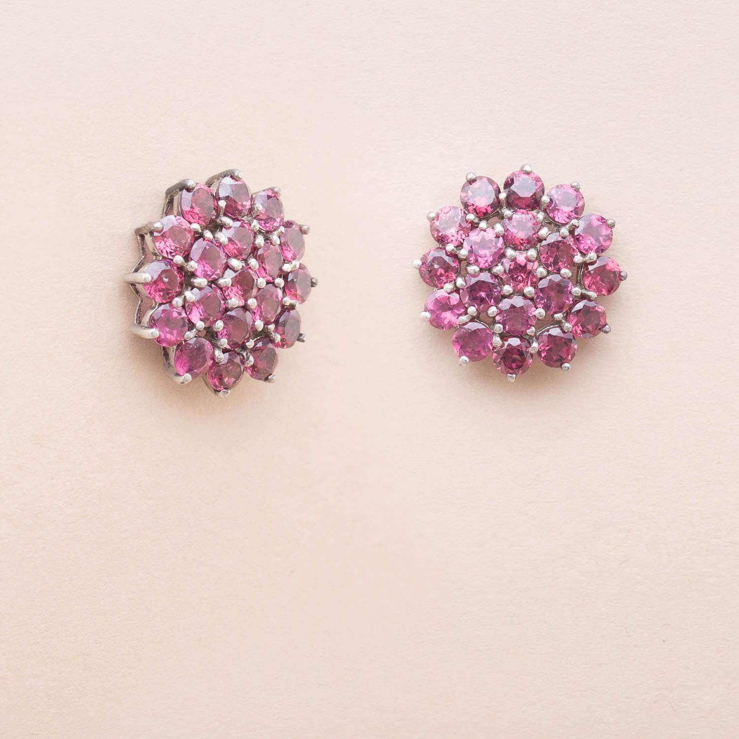 Boucles Argent Rosace