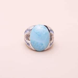 Bague Larimar Saphirs