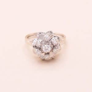 Bague Pétales Diamants