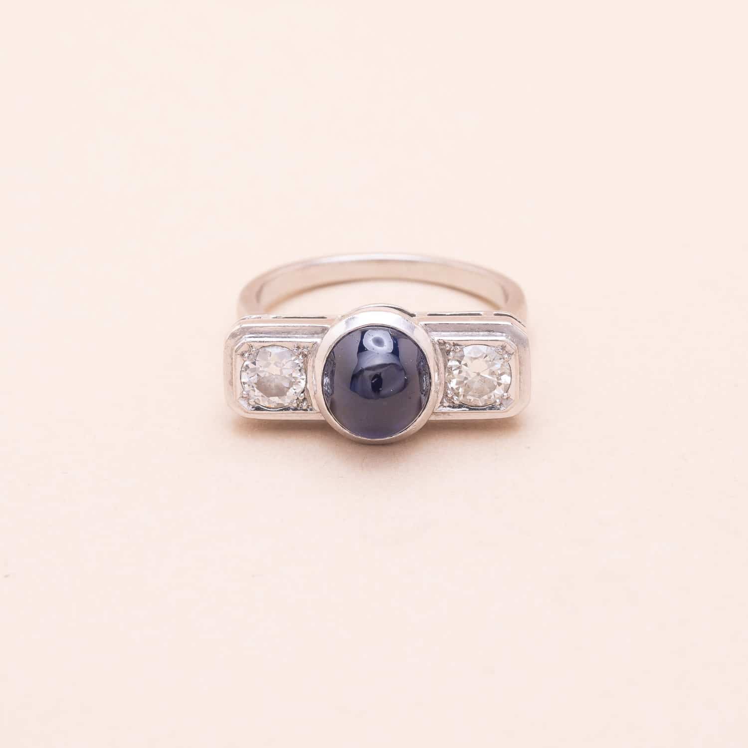 Bague Abstract Platine