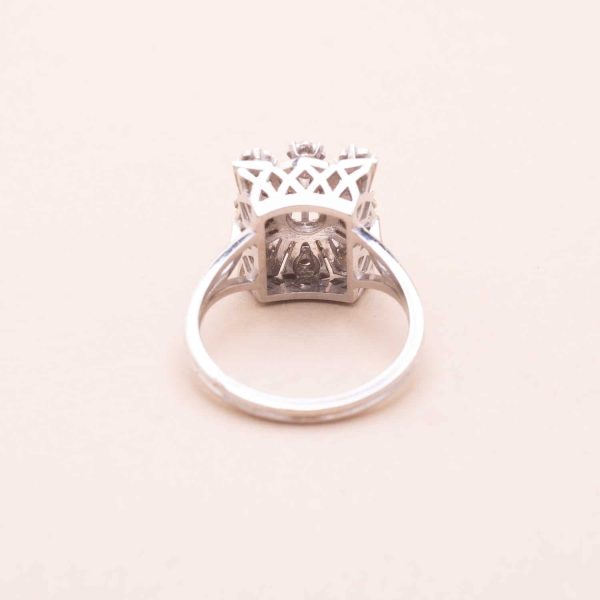 Bague Rectangulaire Diamants