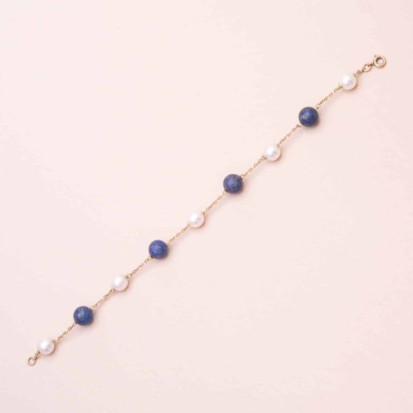 Bracelet Pearls Lapis-Lazuli