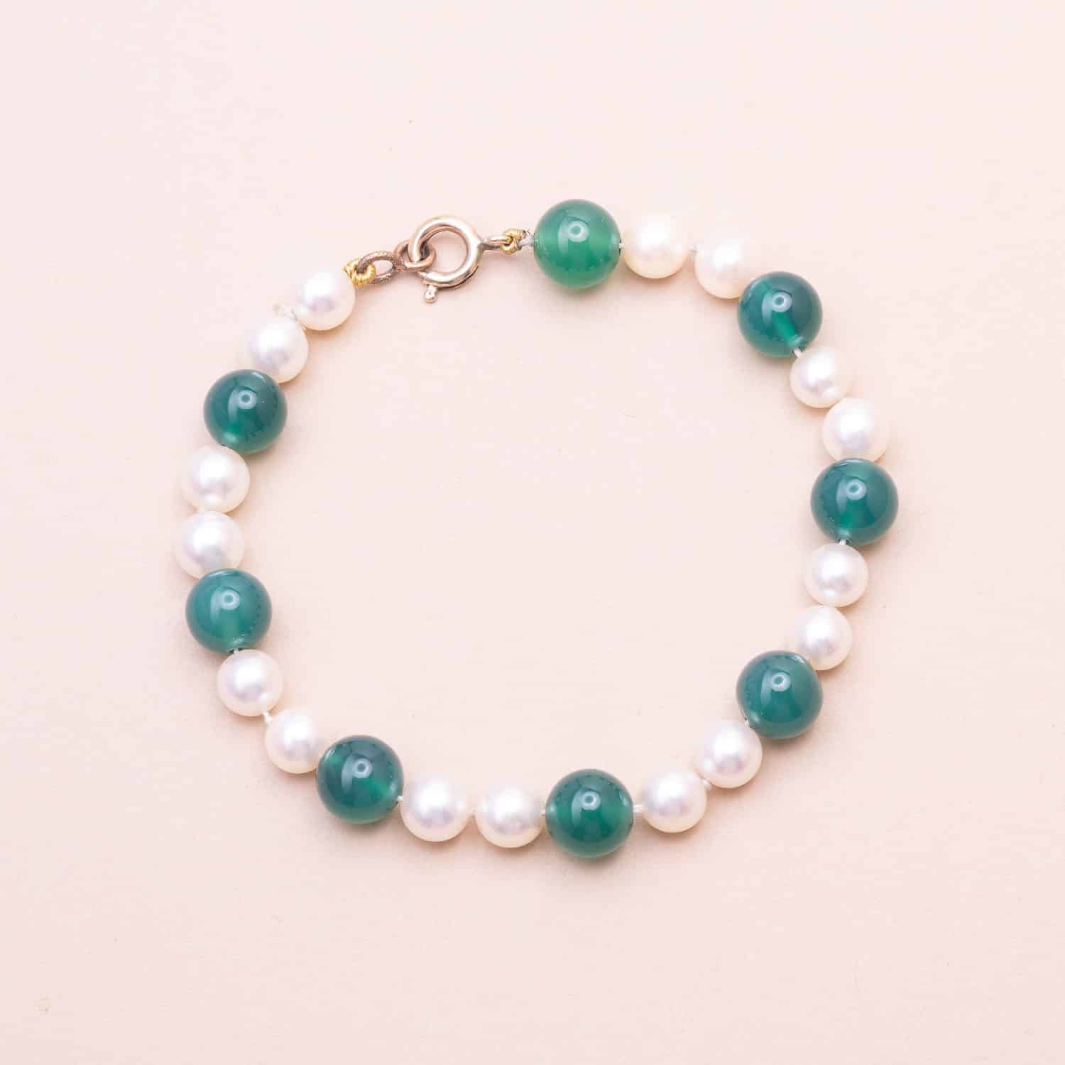 Bracelet Chrysoprase Perles