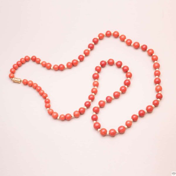 Collier Perles Corail